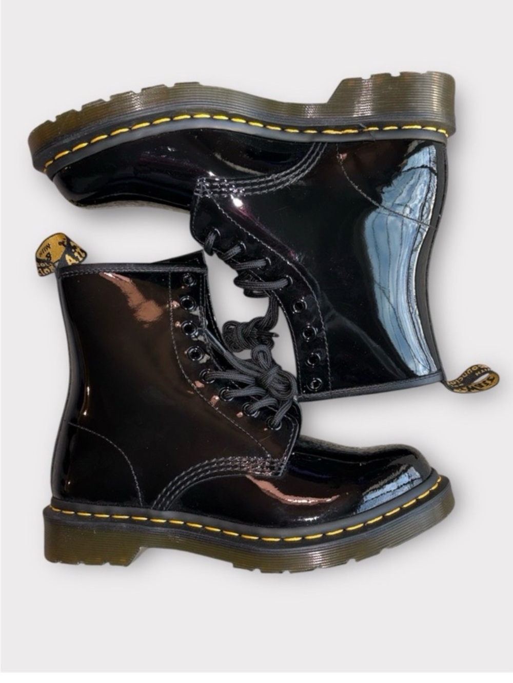 Dr. Martens 1460 Patent Leather Boots Lace Up women’s sz 7